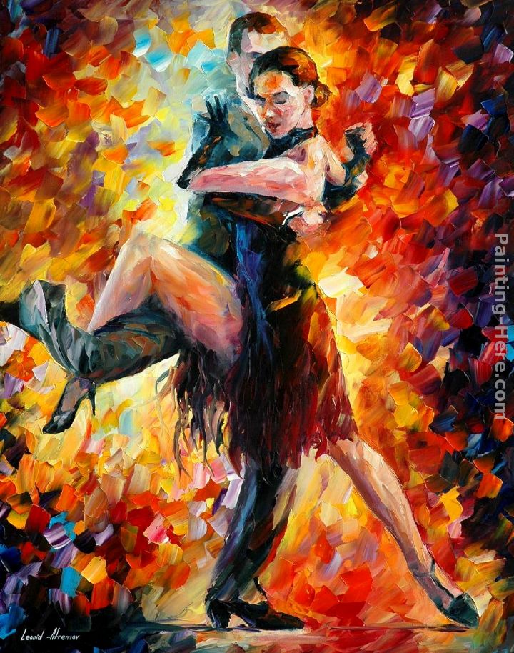 JOYFUL TANGO painting - Leonid Afremov JOYFUL TANGO art painting